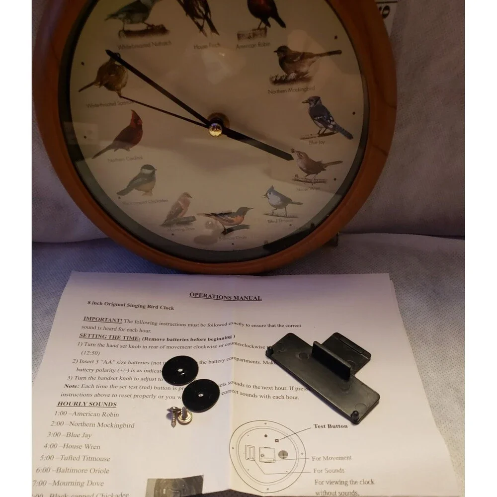 Singing Bird Clock 15th Anniversary Limited Edition Mark Feldstein AMAZING SHAPE